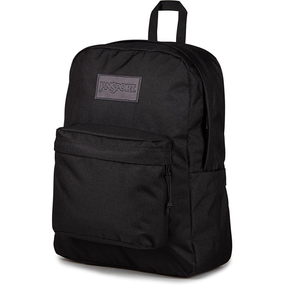 JanSport SuperBreak Plus Backpack Monochrome Black 15" NWT